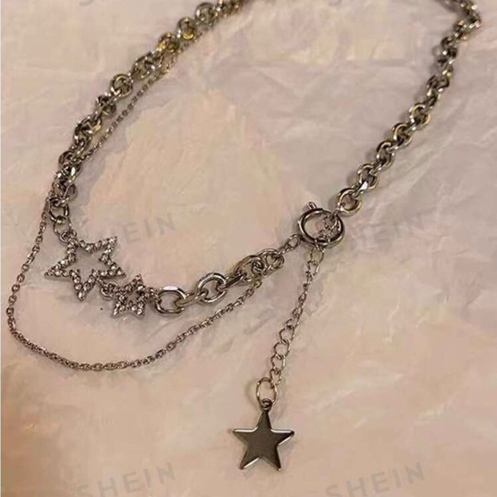 Fairycore Star Decor Layered Chain Necklace